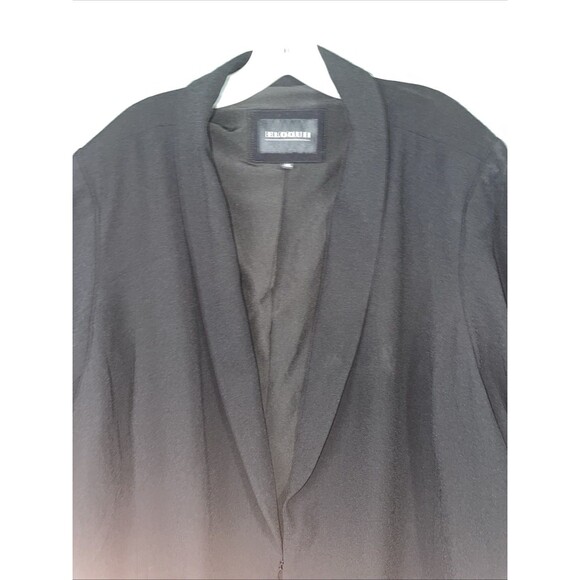 Eloquii Blazer Womens 28 Black Single Breasted Stretch Lined Jacket‎ Career - Picture 5 of 11
